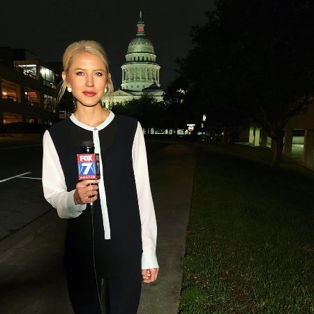 She is reporting at morning.